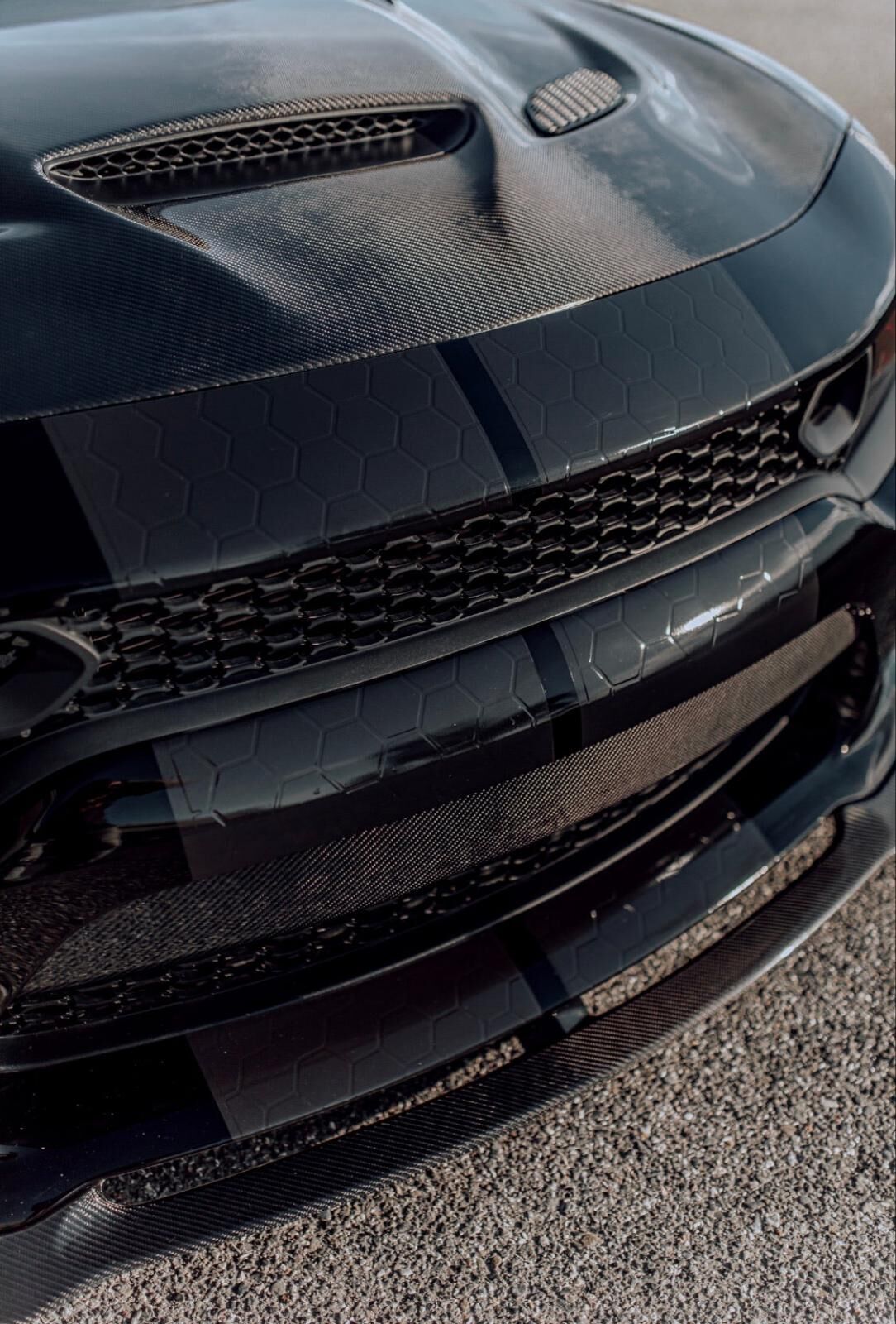 2015-2021 Dodge Charger Fiberglass Front Lip Spoiler by Black Ops Auto Works