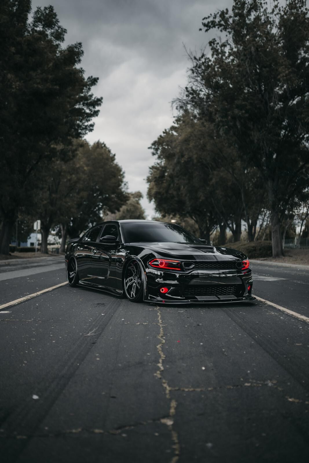 2015-2021 Dodge Charger Fiberglass Front Lip Spoiler by Black Ops Auto Works