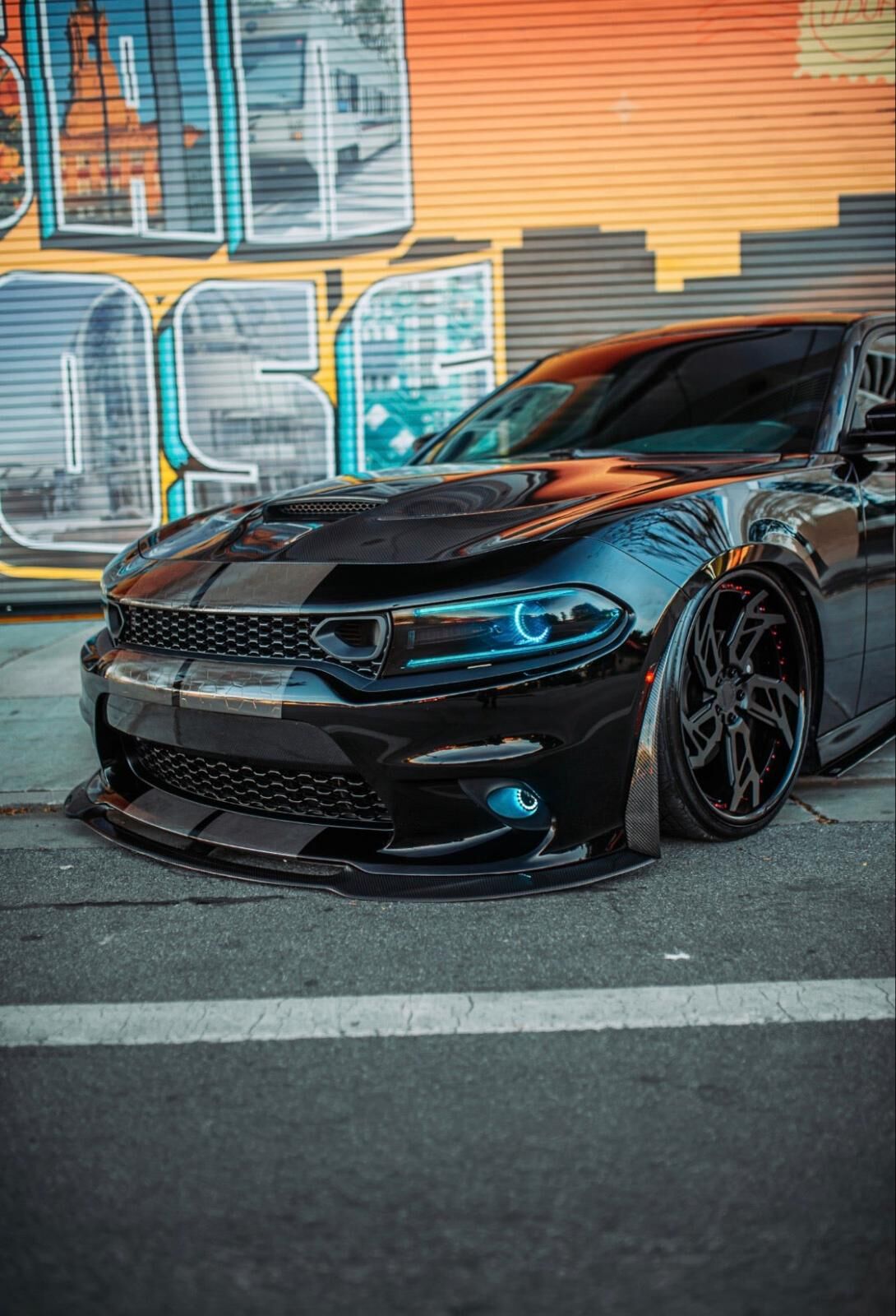2015-2021 Dodge Charger Fiberglass Front Lip Spoiler by Black Ops Auto Works - 240.1009