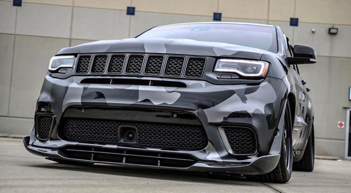 2017-2021 Jeep Grand Cherokee Front Fiberglass Aero Splitter by Black Ops Auto Works