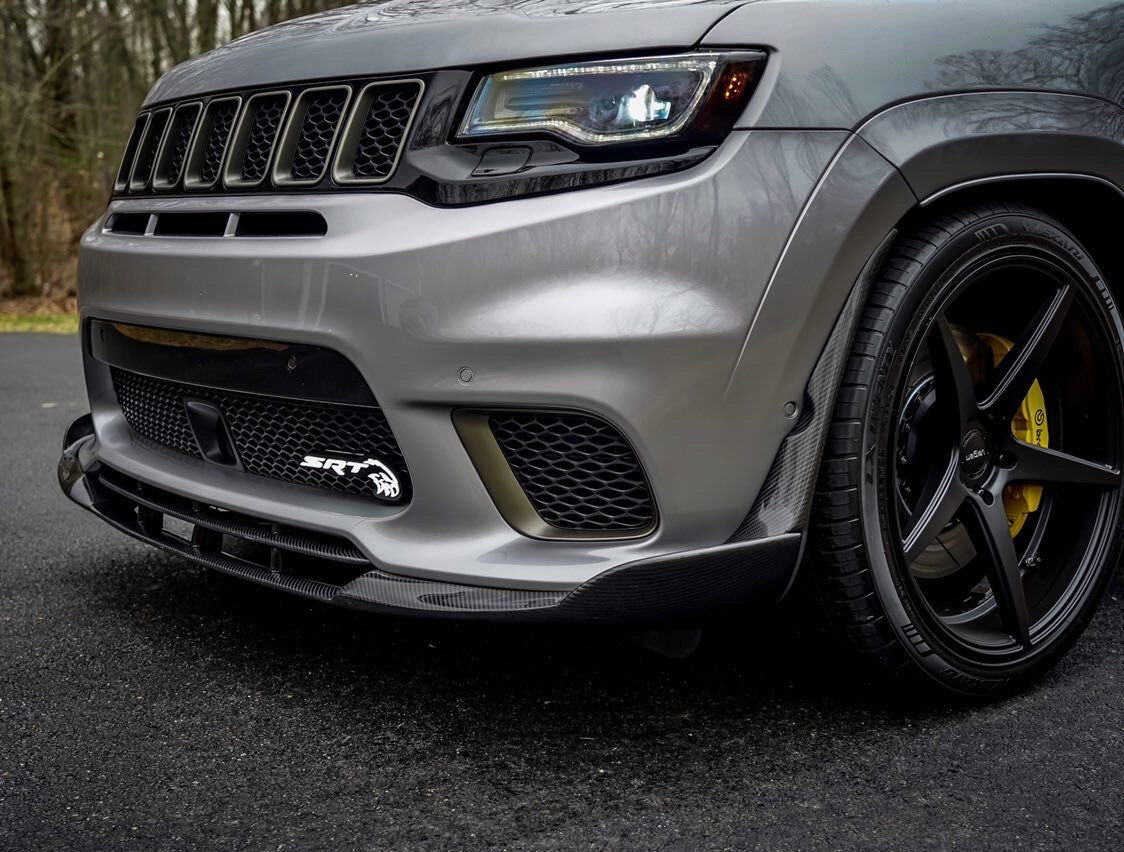2017-2021 Jeep Grand Cherokee Front Fiberglass Aero Splitter by Black Ops Auto Works