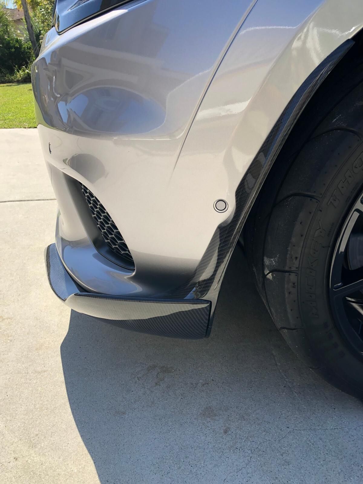 2017-2021 Jeep Grand Cherokee Front Fiberglass Aero Splitter by Black Ops Auto Works