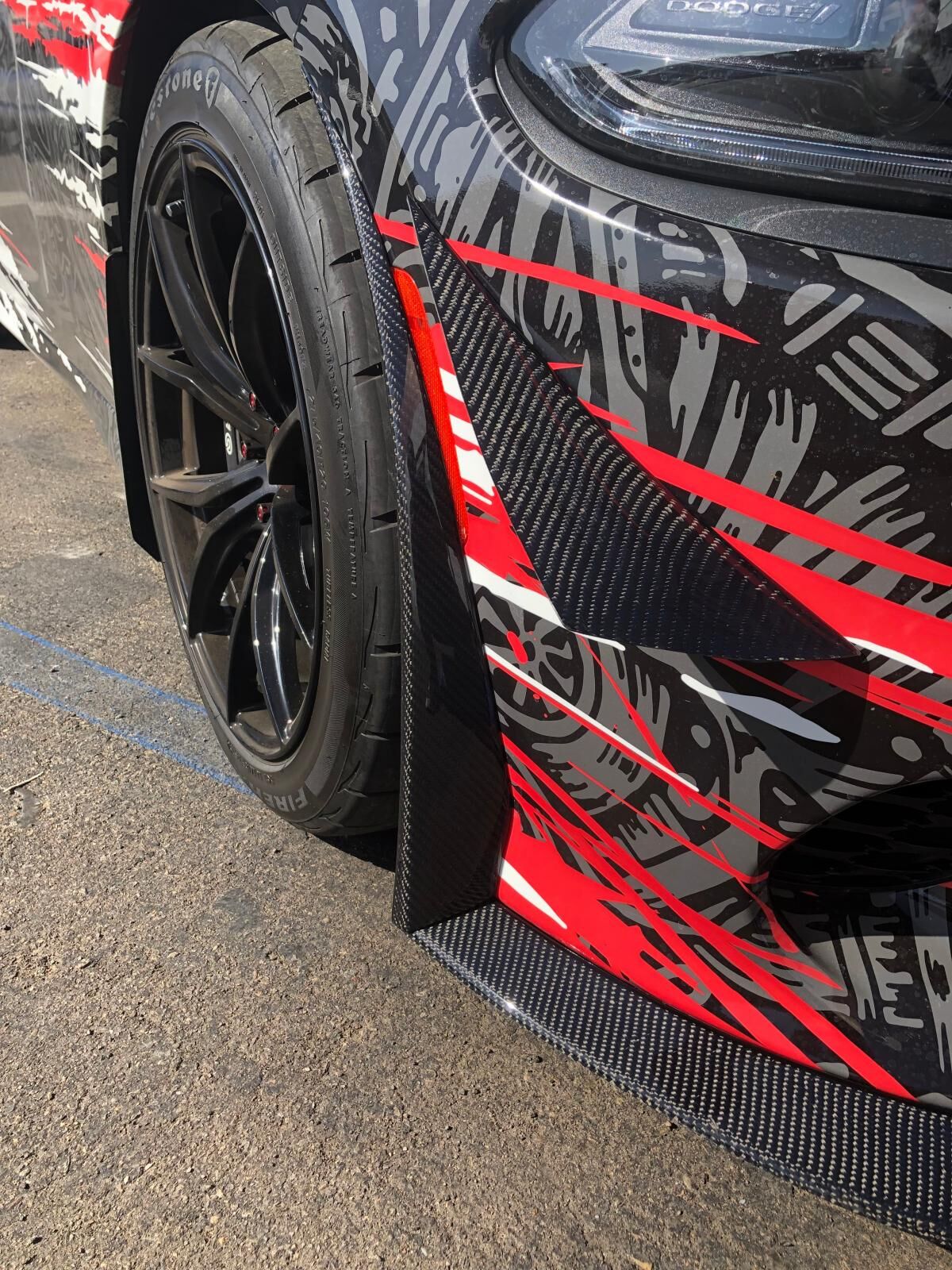 2015-2019 Dodge Charger Fiberglass Aero Splitter by Black Ops Auto Works - 240.1016