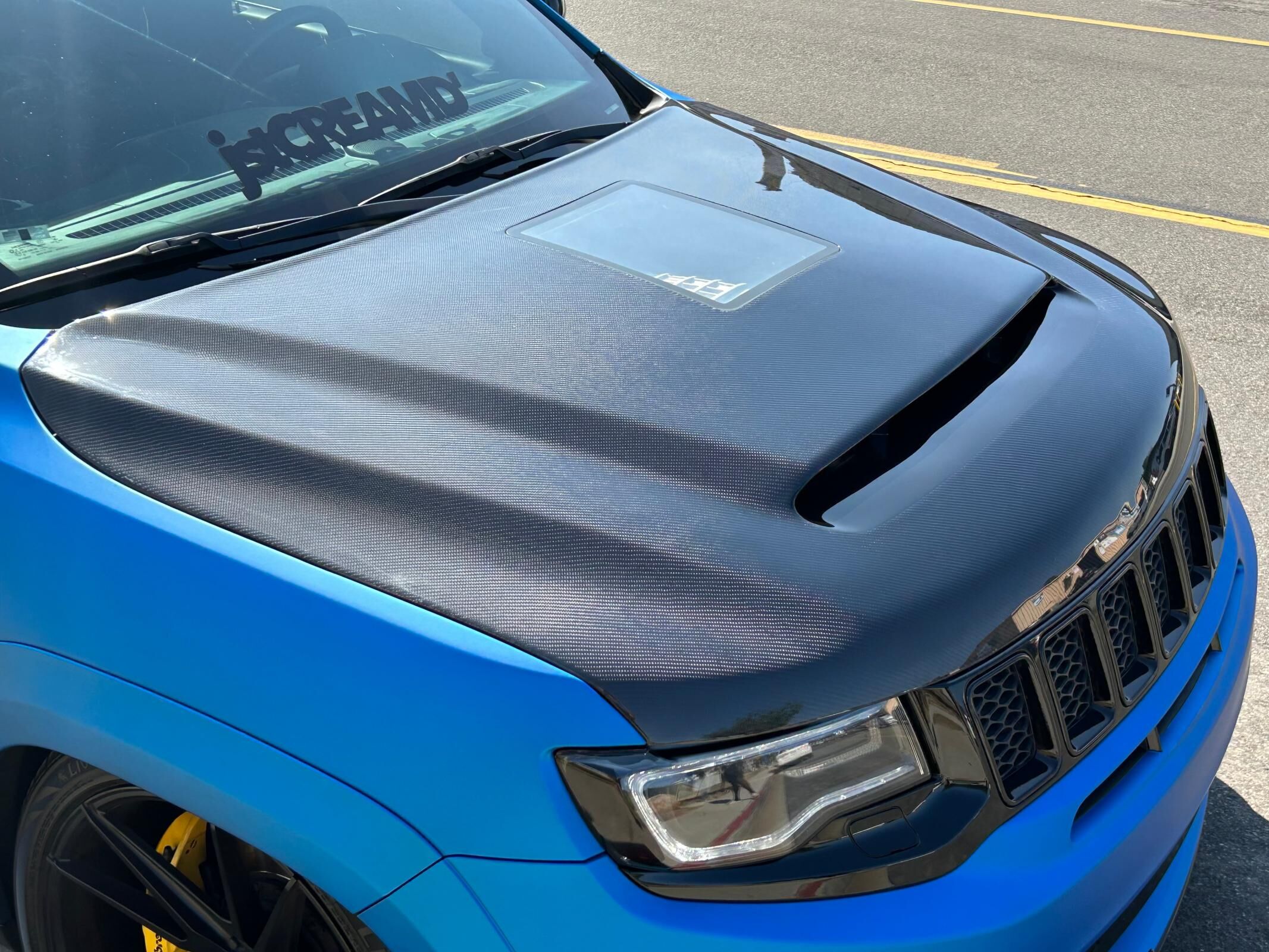2011-2022 Jeep Grand Cherokee Fiberglass Window Louver by Black Ops Auto Works - 240.1032