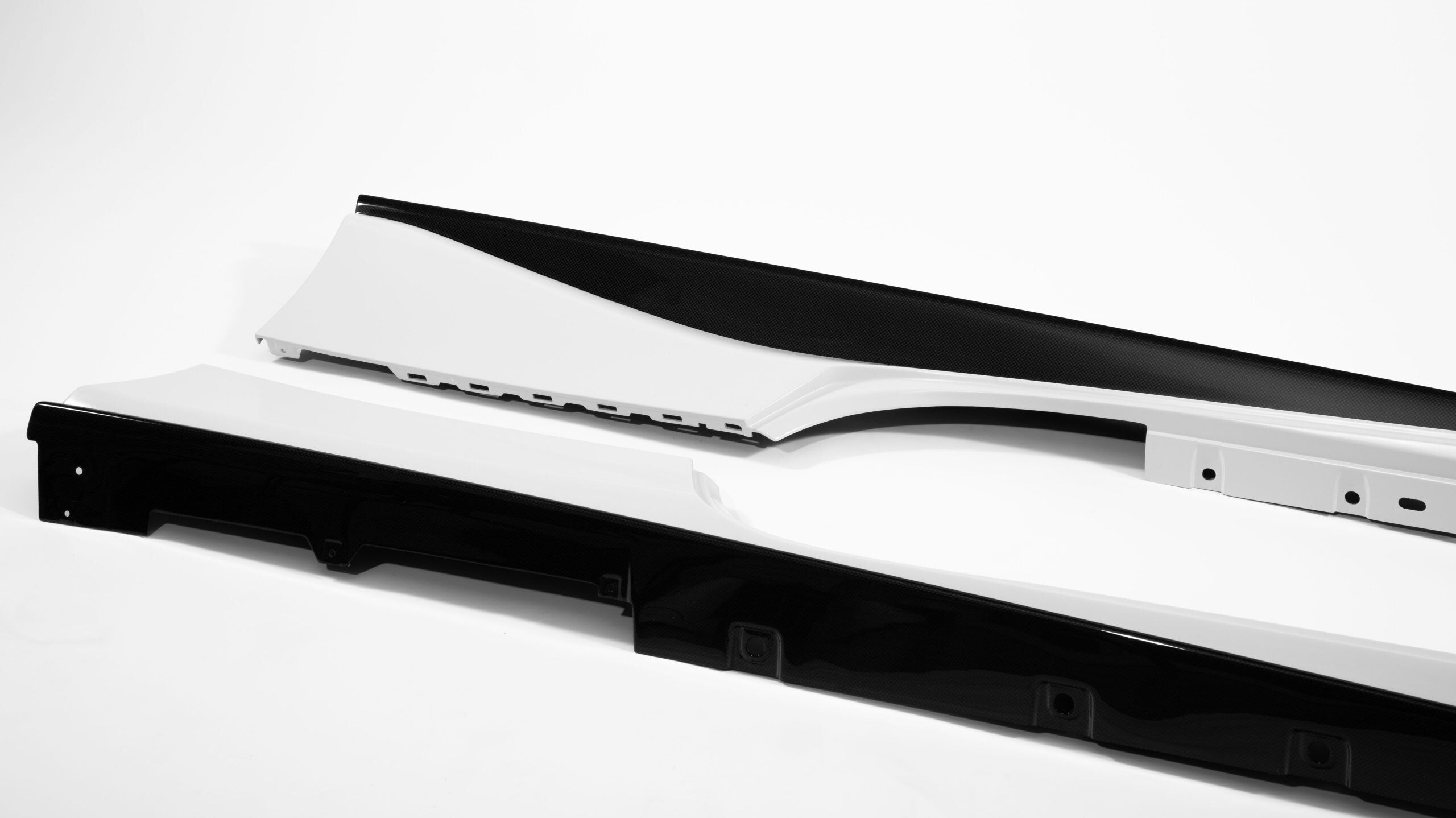 2016-2019 Ferrari 488 Carbon Fiber Side Skirts 2PC by Black Ops Auto Works