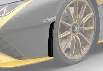 2022-2023 Lamborghini Huracan STO Carbon Fiber Wind Deflector Uprights by Black Ops Auto Works