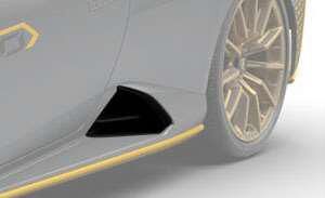 2016-2021 McLaren 570S Carbon Fiber Side Skirt Intake Inlets 2PC by Black Ops Auto Works - AP.STO.06