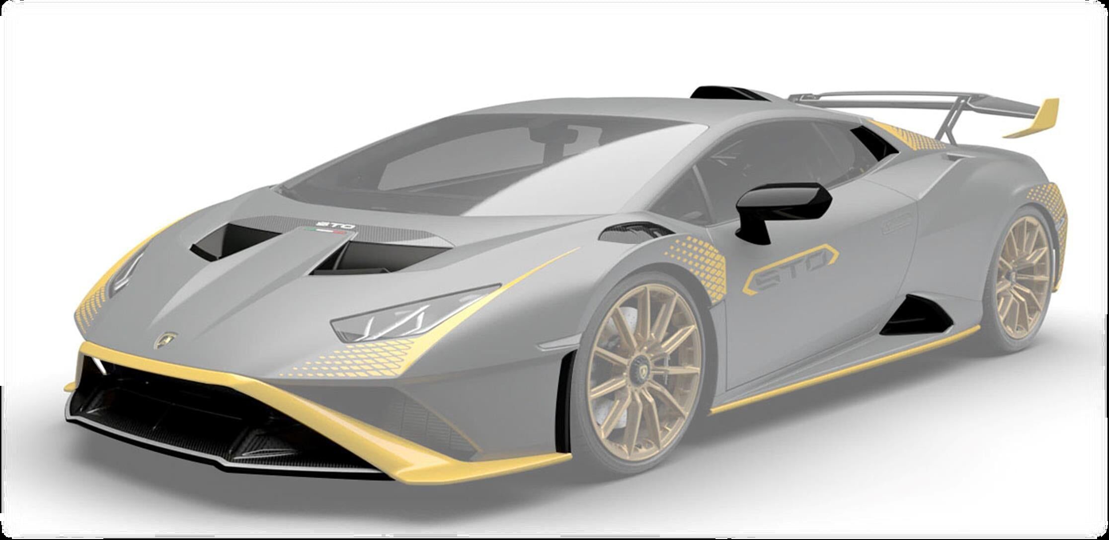 2022-2023 Lamborghini Huracan STO Carbon Fiber Hood Vents by Black Ops Auto Works
