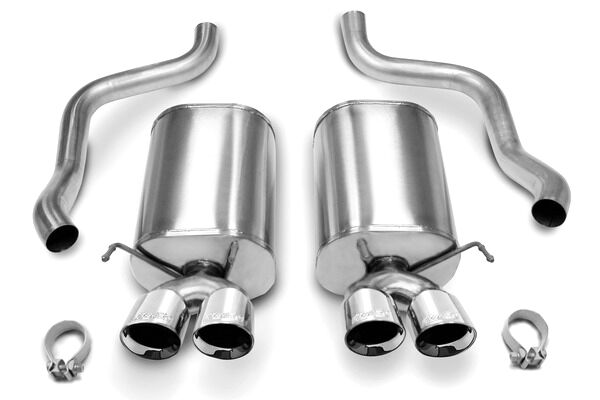 2005-2008 Chevy Corvette C6 6.2L V8 Corsa Performance Axle-Back Exhaust System -