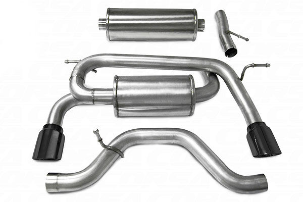 2006-2008 Hummer H3 3.5L Corsa Performance Cat-Back Exhaust System - 14212BLK