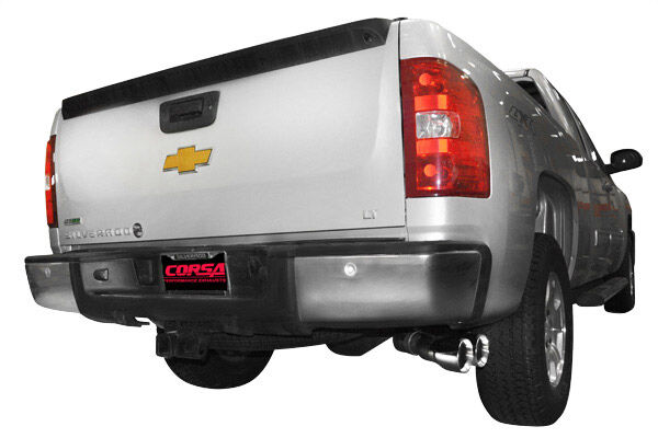 2011-2013 GMC Sierra Denali 1500 EXT Cab/Standard Bed 6.2L V8 Corsa Performance Cat-Back Exhaust System