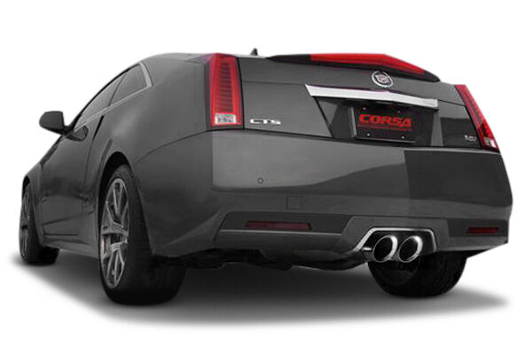 2011-2014 Cadillac CTS V Coupe 6.2L V8 Corsa Performance Axle-Back Exhaust System