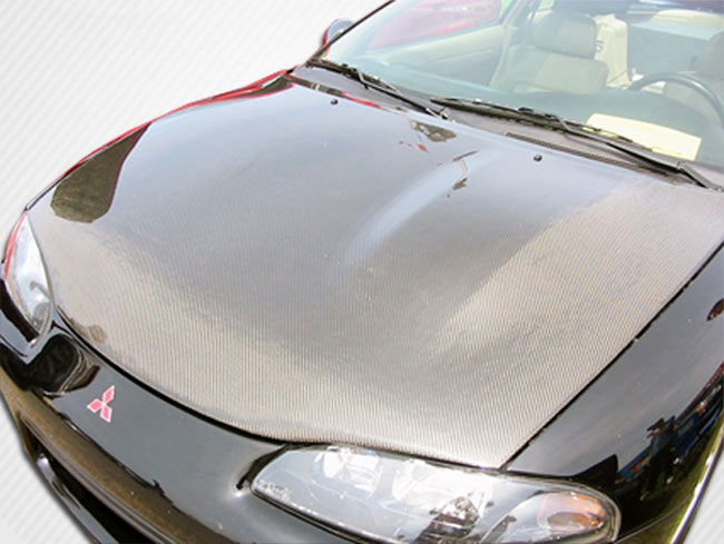 1995-1999 Mitsubishi Eclipse Eagle Talon Carbon Fiber OEM Hood - 1 Piece - 10157