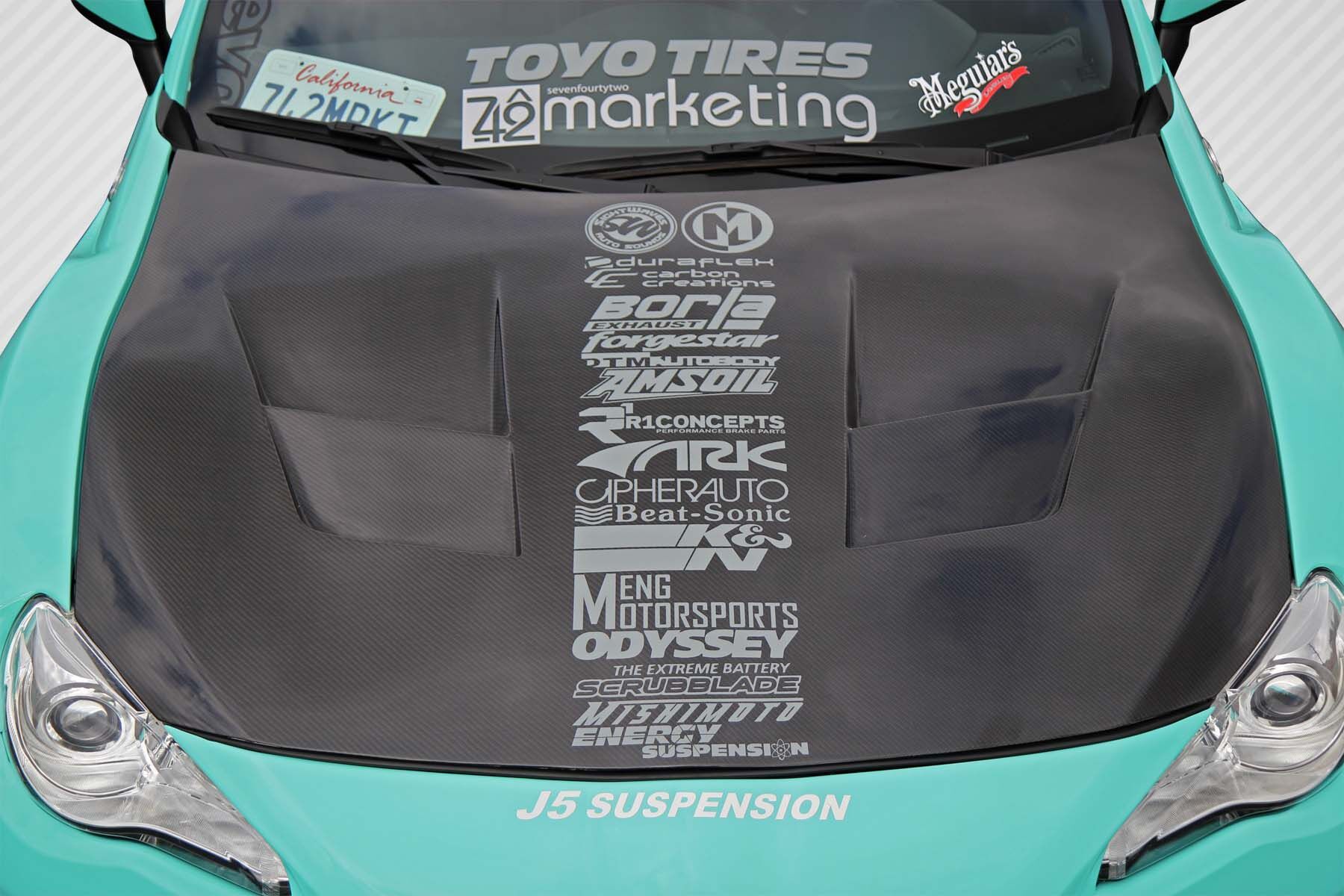 2013-2020 Scion FR-S Toyota 86 Subaru BRZ Carbon Creations 86-R Hood - 1 Piece