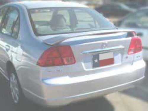 2001-2004 Honda Civic 4DR Factory 3-Post Spoiler Wing - ABS-521