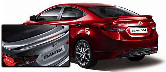 2011-2016 Hyundai Elantra Factory Post Spoiler Wing - ABS-747