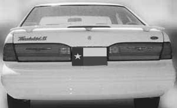 1989-1998 Mercury Cougar Factory Post Spoiler Wing - FG-516
