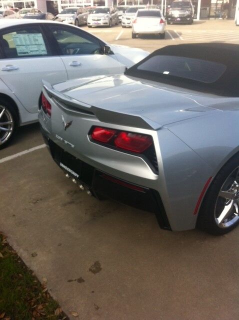 2014-2019 Chevy Corvette C7 Wickerbill Flush Spoiler Wing