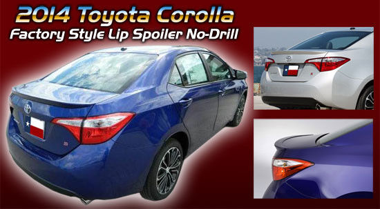 2014-2016 Toyota Corolla Factory Lip Spoiler Wing