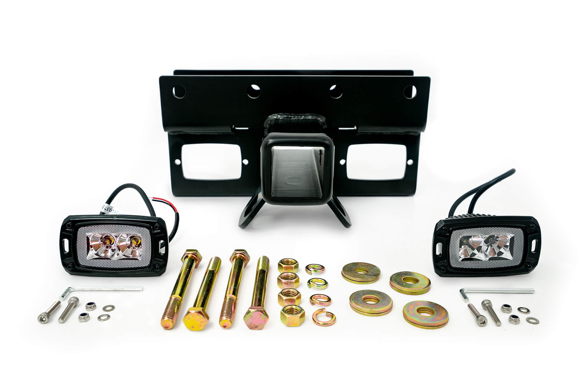 2007-2022 Jeep Wrangler (Jk/Jl) Bolt-On Hitch With Lights by DV8 Off-Road