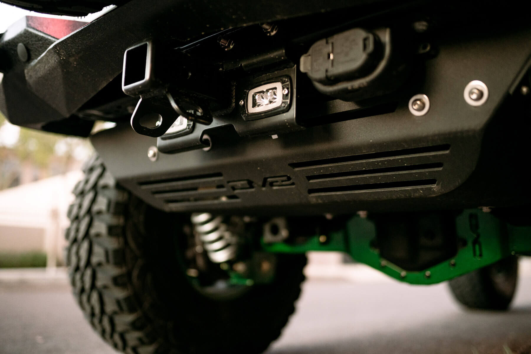 2007-2022 Jeep Wrangler (Jk/Jl) Bolt-On Hitch With Lights by DV8 Off-Road