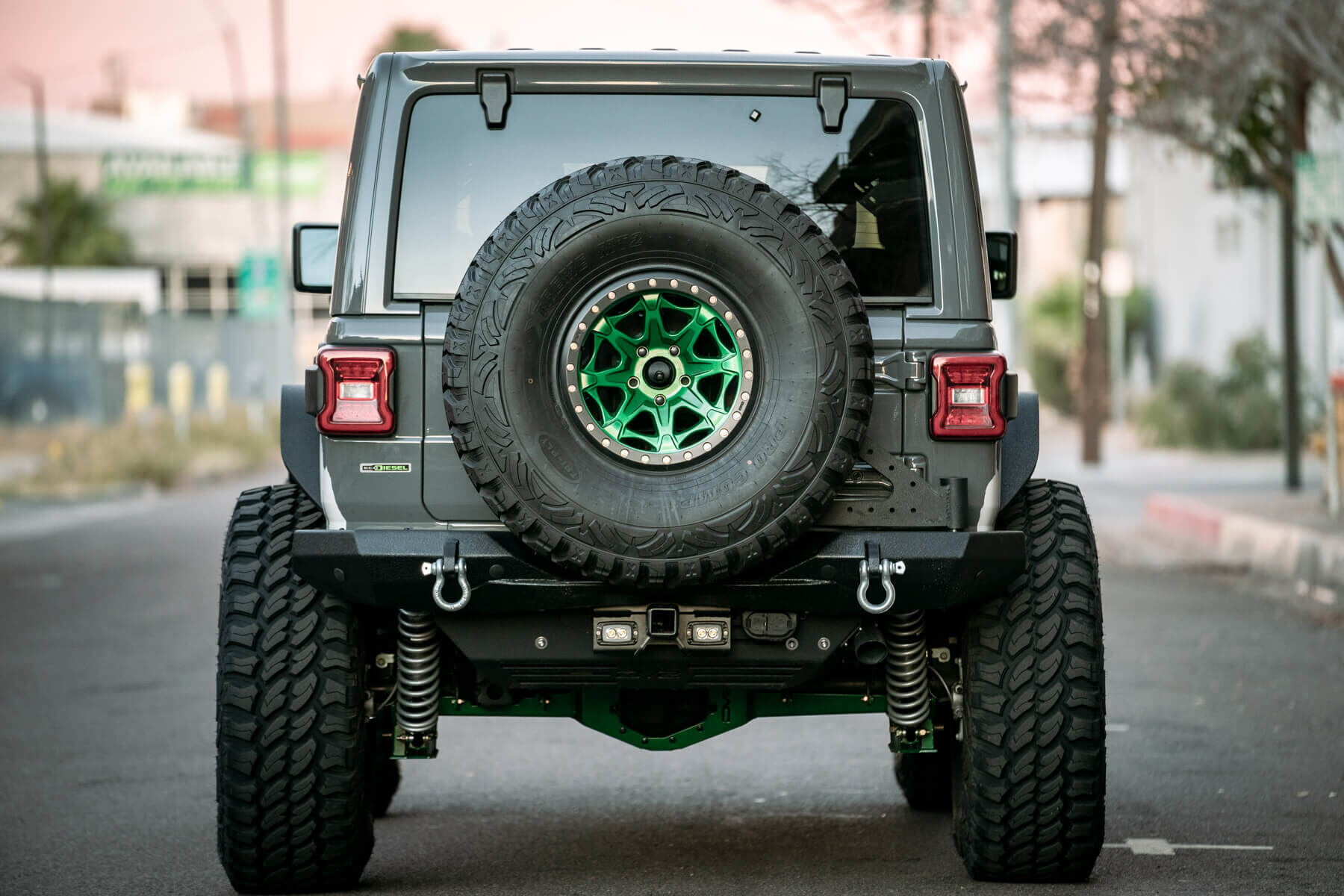 2007-2022 Jeep Wrangler (Jk/Jl) Bolt-On Hitch With Lights by DV8 Off-Road