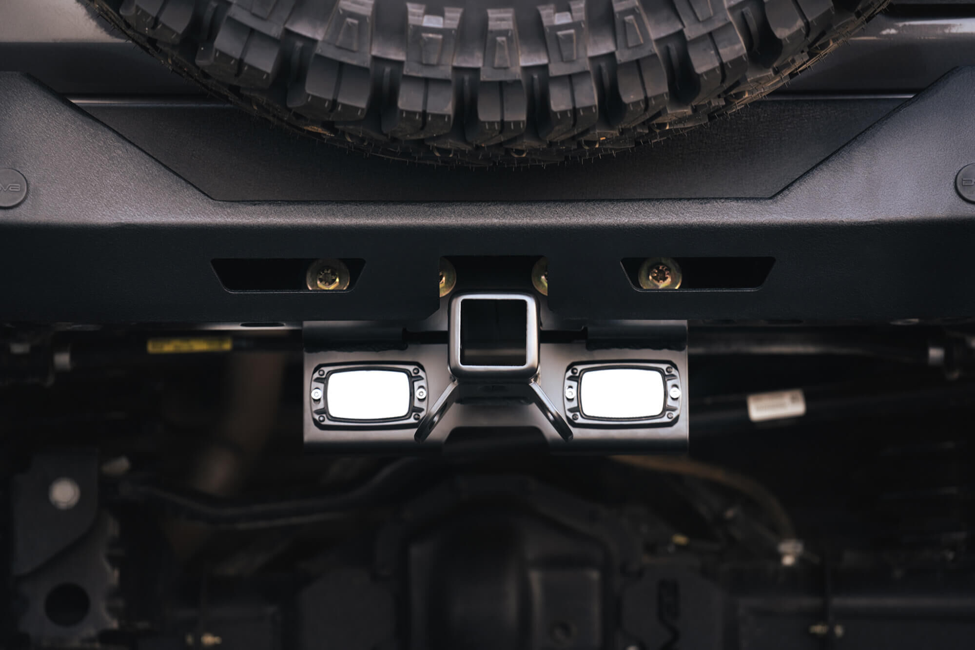 2007-2022 Jeep Wrangler (Jk/Jl) Bolt-On Hitch With Lights by DV8 Off-Road