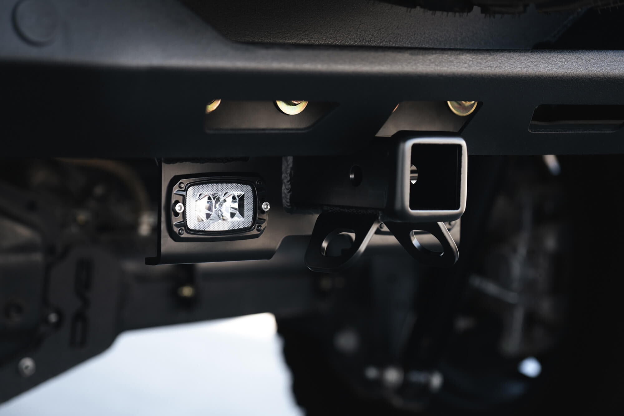 2007-2022 Jeep Wrangler (Jk/Jl) Bolt-On Hitch With Lights by DV8 Off-Road