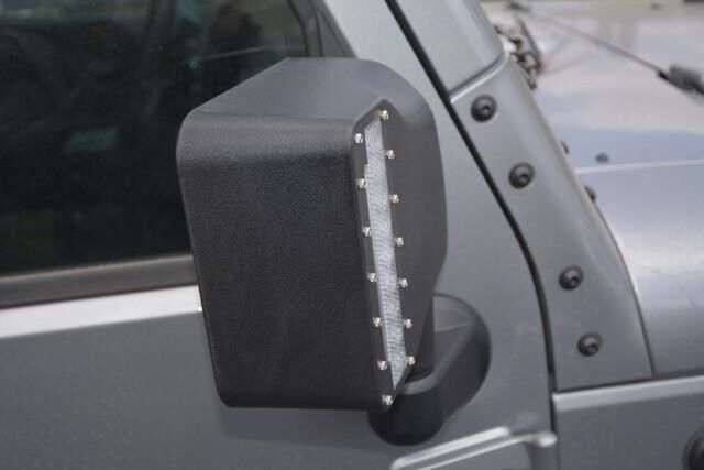 2007-2018 Jeep Wrangler JK Led Mirror Covers by DV8 Off-Road