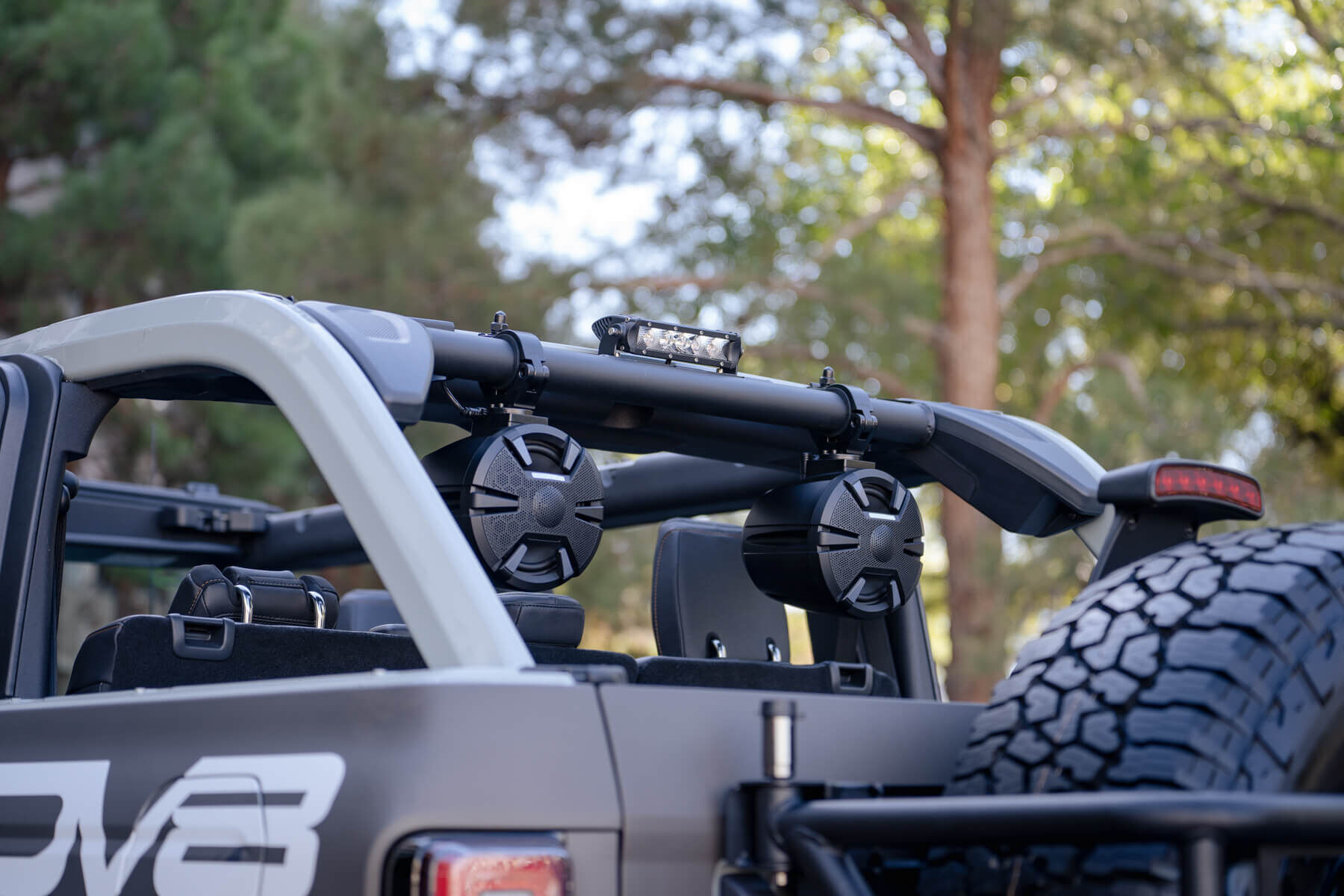 2021-2022 Ford Bronco Rear Speaker & Light Mount by DV8 Off-Road