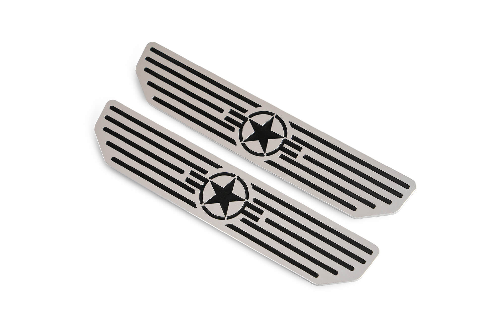 2018-2022 Jeep Wrangler JL & 2020-2022 JT Sill Plates Rear by DV8 Off-Road - D-JL-180014-STR4