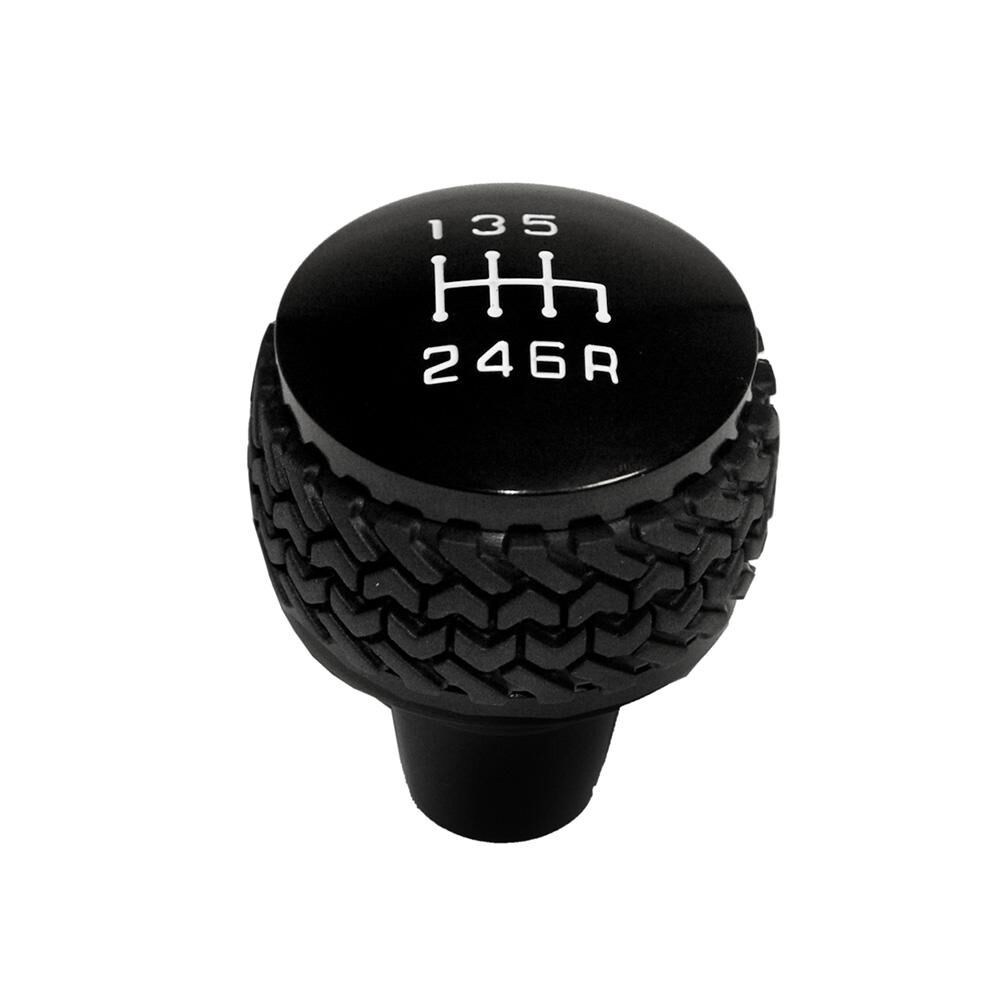 2011-2018 Jeep Wrangler JK 6-Speed Shift Knob Black by DV8 Off-Road - D-JP-181112-BK