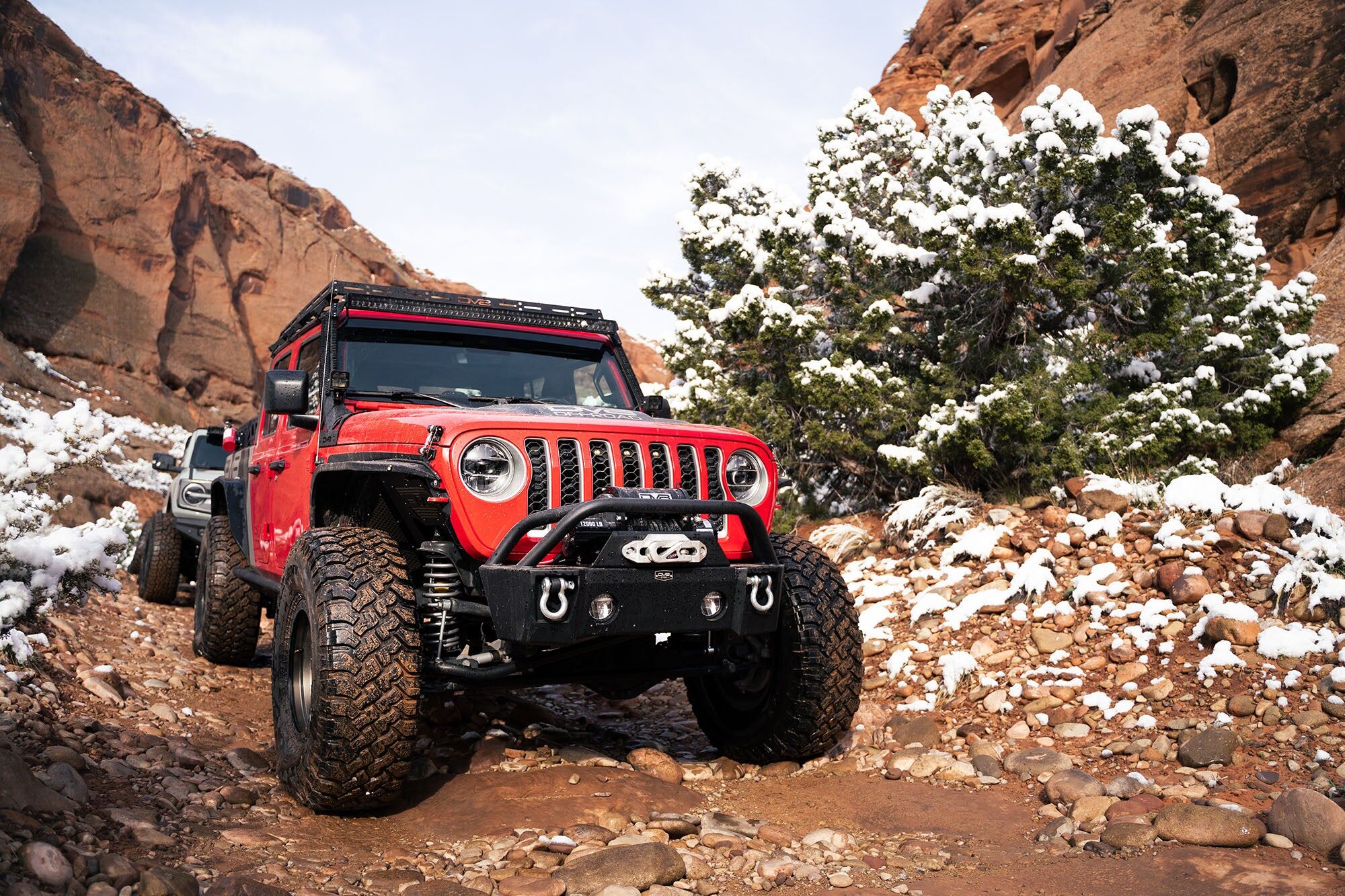 2007-22 Jeep Wrangler JK, JL, & JT Pocket Front Bumper by DV8 Off-Road