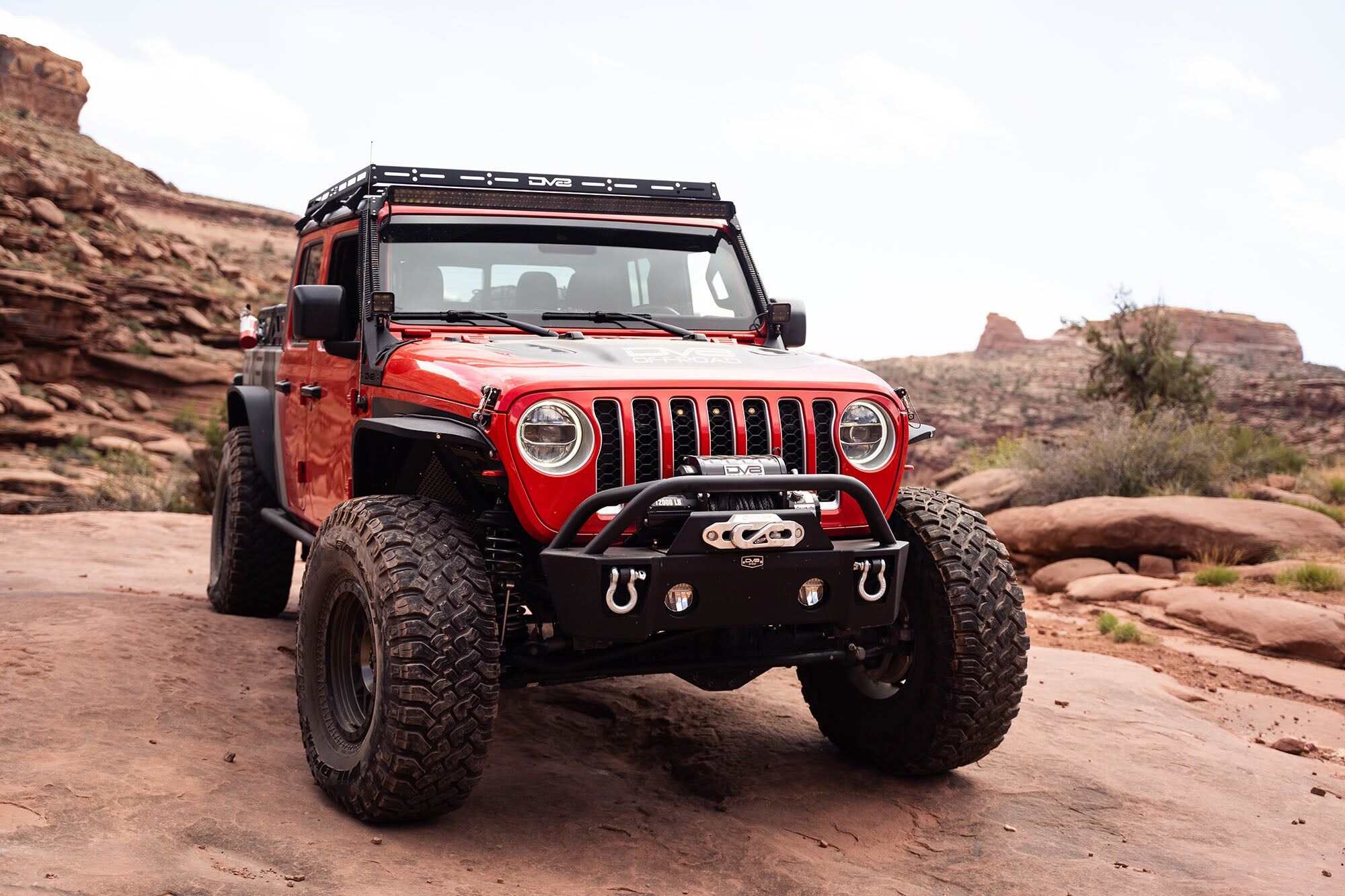 2007-22 Jeep Wrangler JK, JL, & JT Pocket Front Bumper by DV8 Off-Road