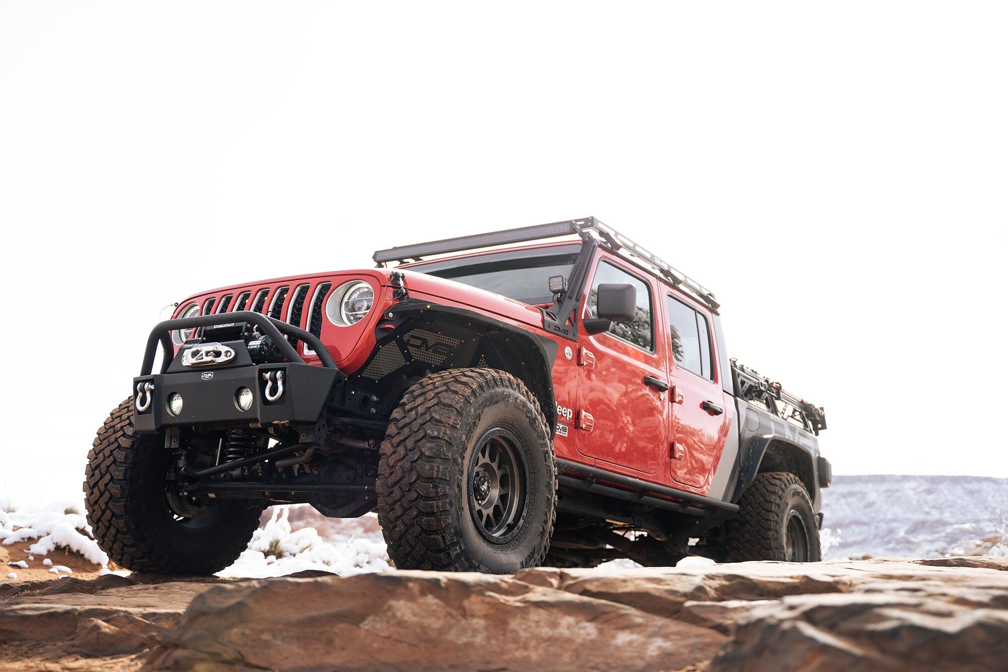 2007-22 Jeep Wrangler JK, JL, & JT Pocket Front Bumper by DV8 Off-Road