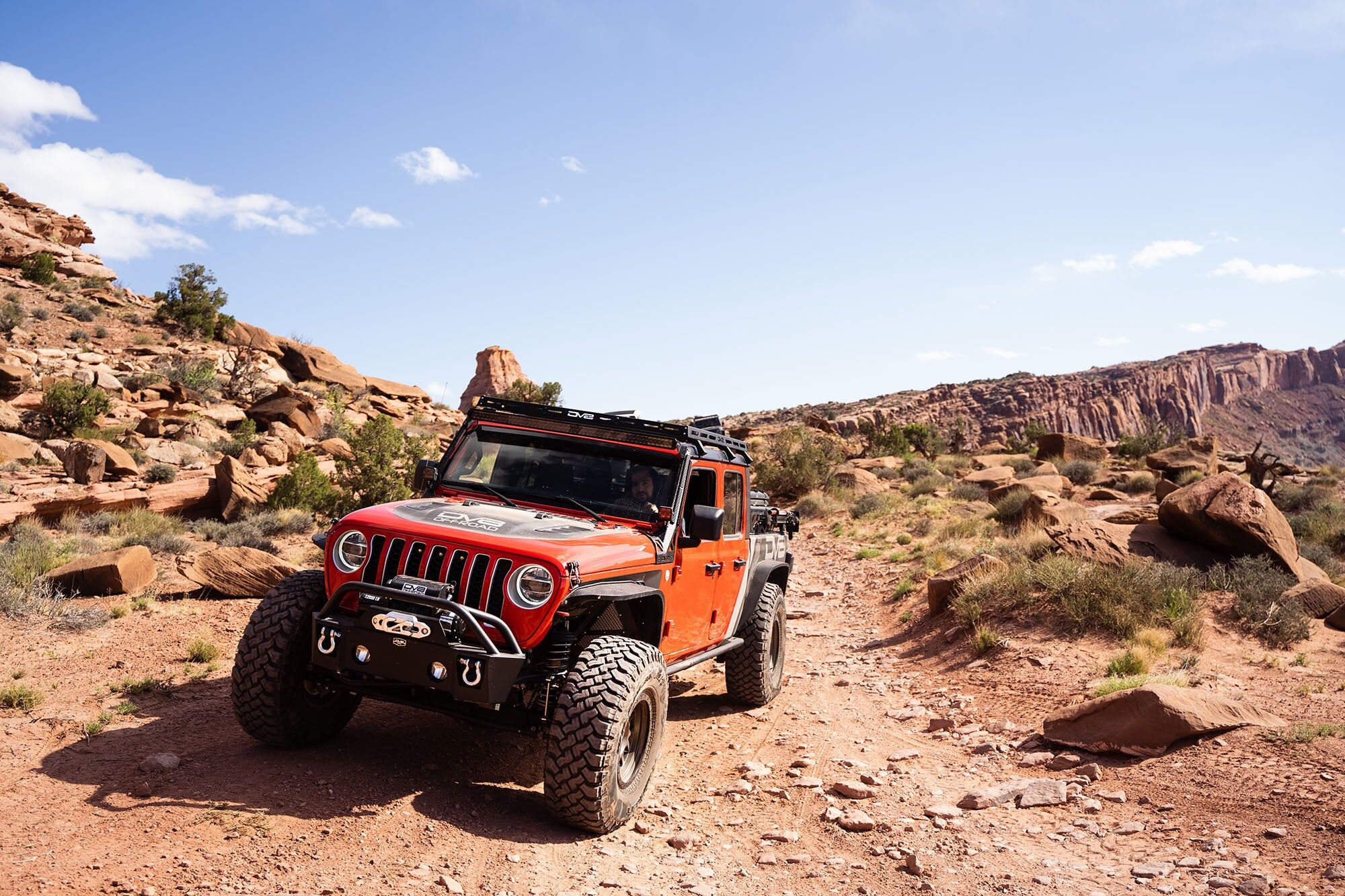2007-22 Jeep Wrangler JK, JL, & JT Pocket Front Bumper by DV8 Off-Road