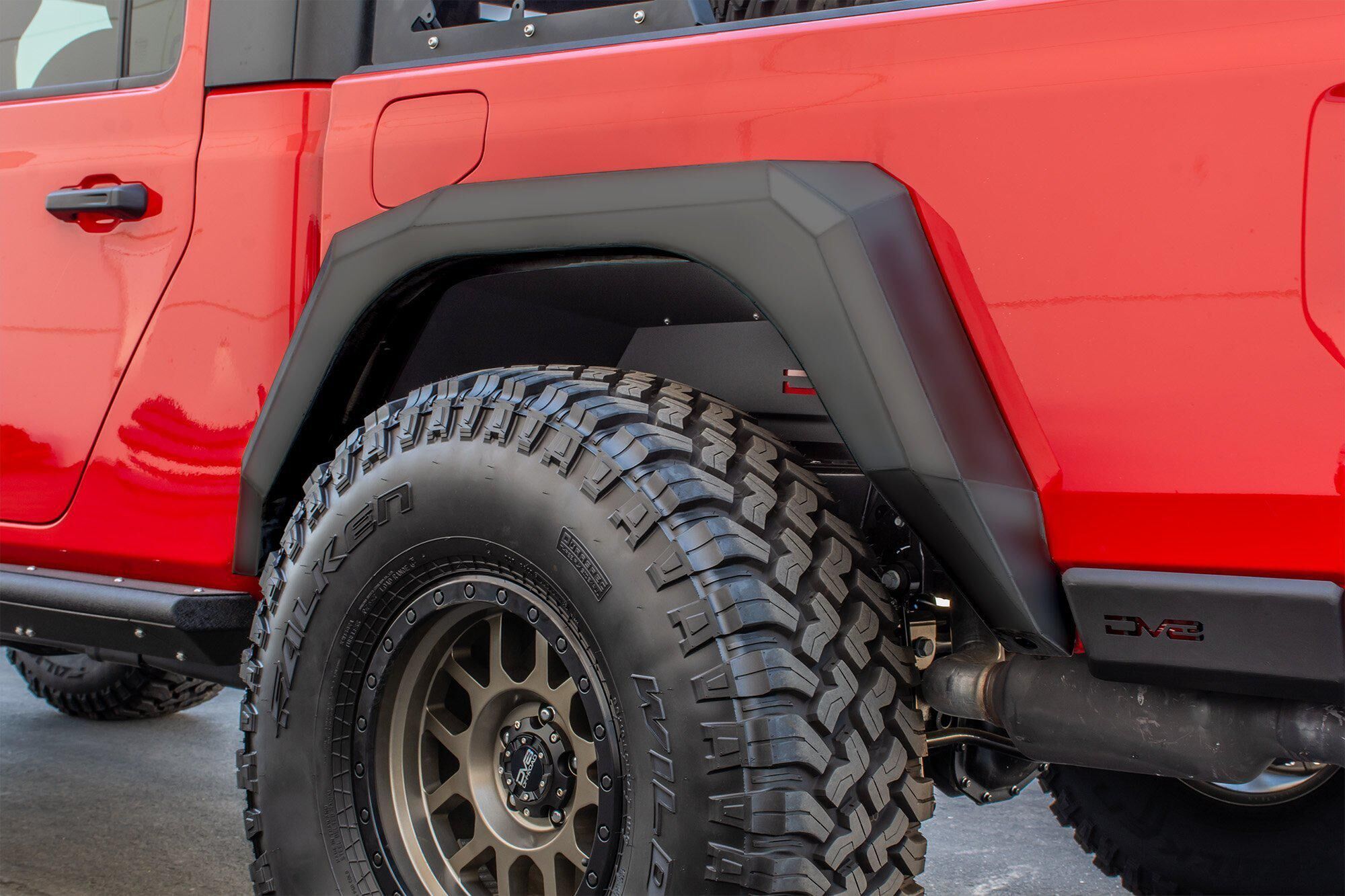 2020-2022 Jeep Gladiator JT Armor Fender Flares Front & Rear by DV8 Off-Road