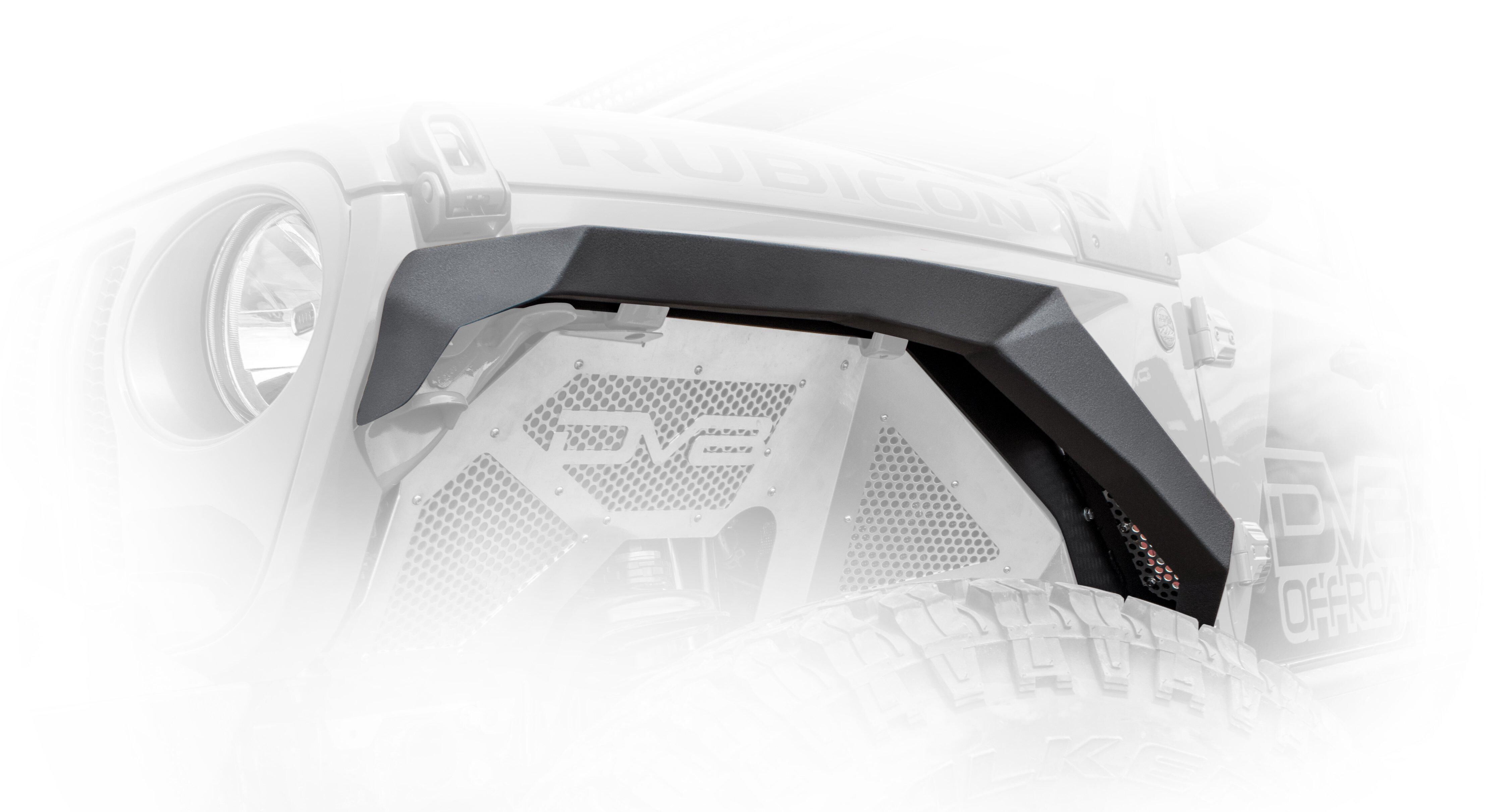 2020-2022 Jeep Gladiator JT Armor Fender Flares Front & Rear by DV8 Off-Road - FDGL-02