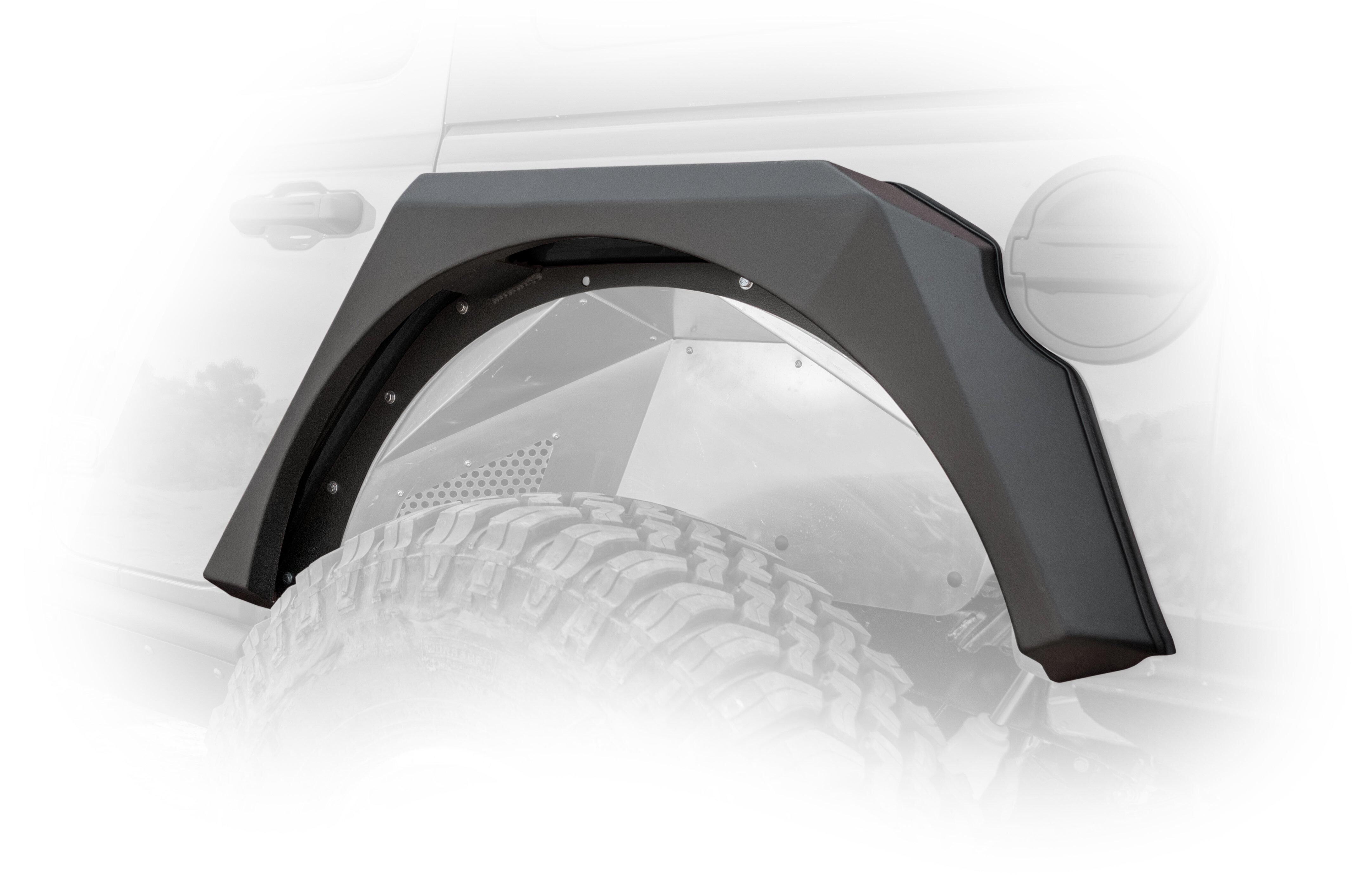 2018-2022 Jeep Wrangler JL Armor Fender Flares Front & Rear by DV8 Off-Road
