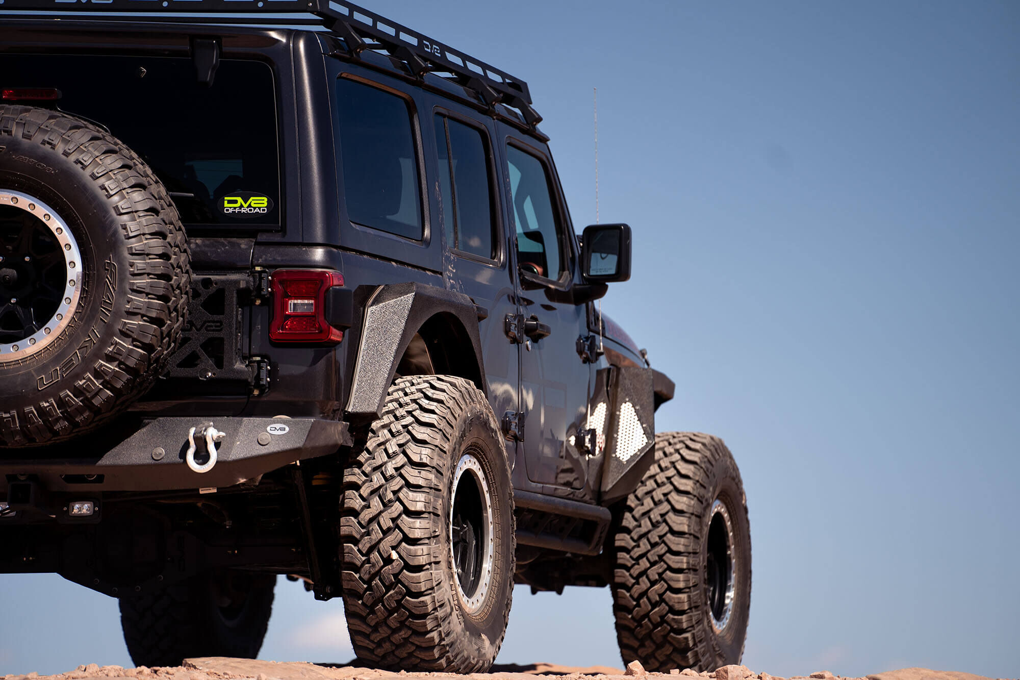 2018-2022 Jeep Wrangler JL Armor Fender Flares Front & Rear by DV8 Off-Road