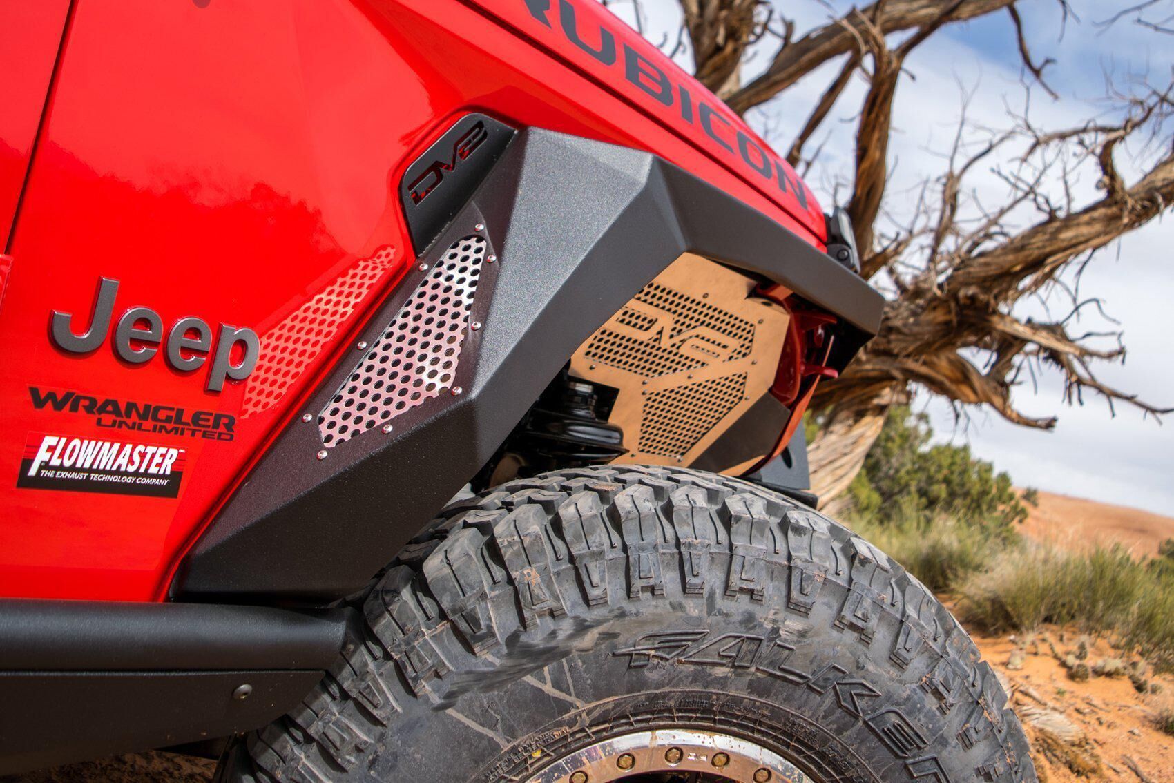 2018-2022 Jeep Wrangler JL Armor Fender Flares Front & Rear by DV8 Off-Road