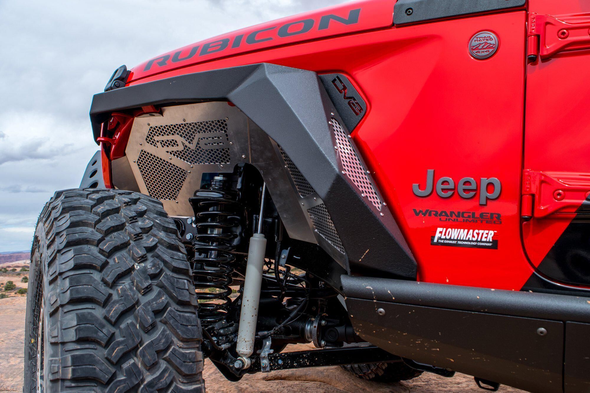 2018-2022 Jeep Wrangler JL Armor Fender Flares Front & Rear by DV8 Off-Road