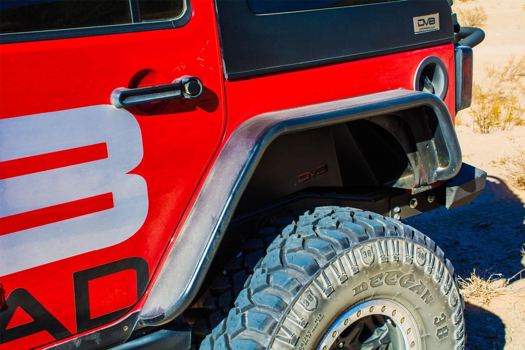 2007-2018 Jeep Wrangler JK Wide Fender Flares Front & Rear by DV8 Off-Road