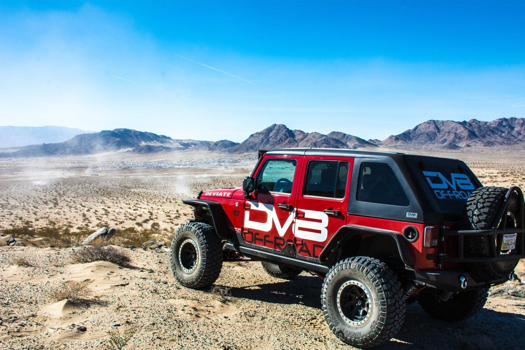 2007-2018 Jeep Wrangler JK Wide Fender Flares Front & Rear by DV8 Off-Road