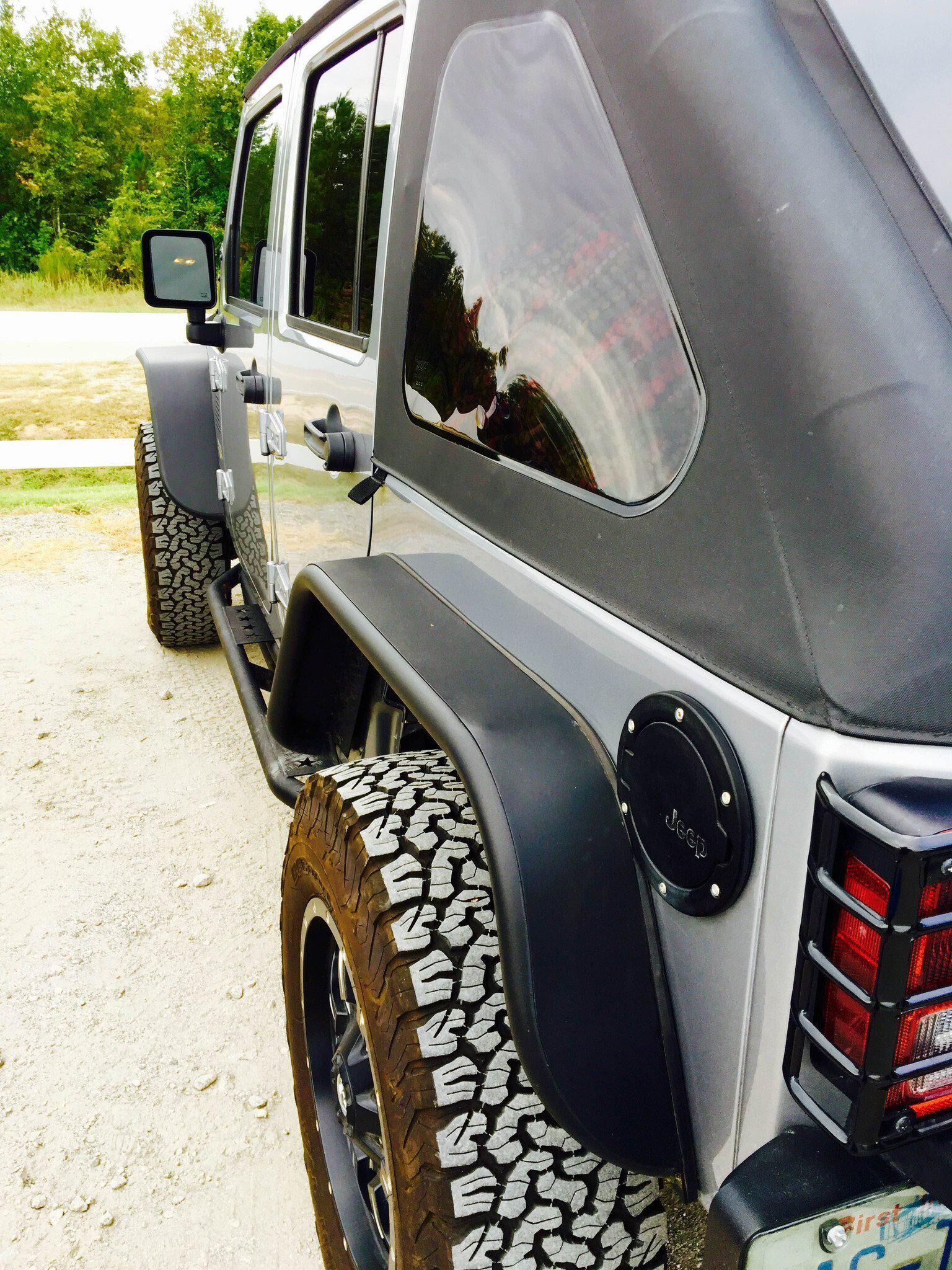 2007-2018 Jeep Wrangler JK Wide Fender Flares Front & Rear by DV8 Off-Road