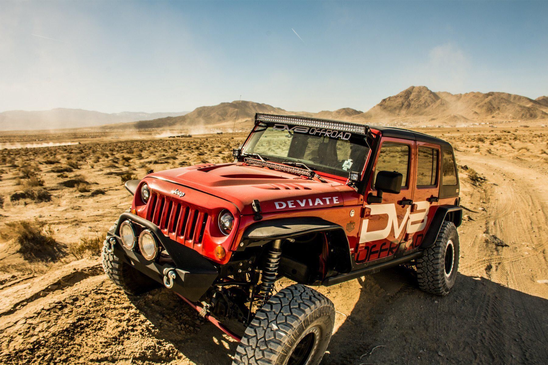 2007-2018 Jeep Wrangler JK Wide Fender Flares Front & Rear by DV8 Off-Road