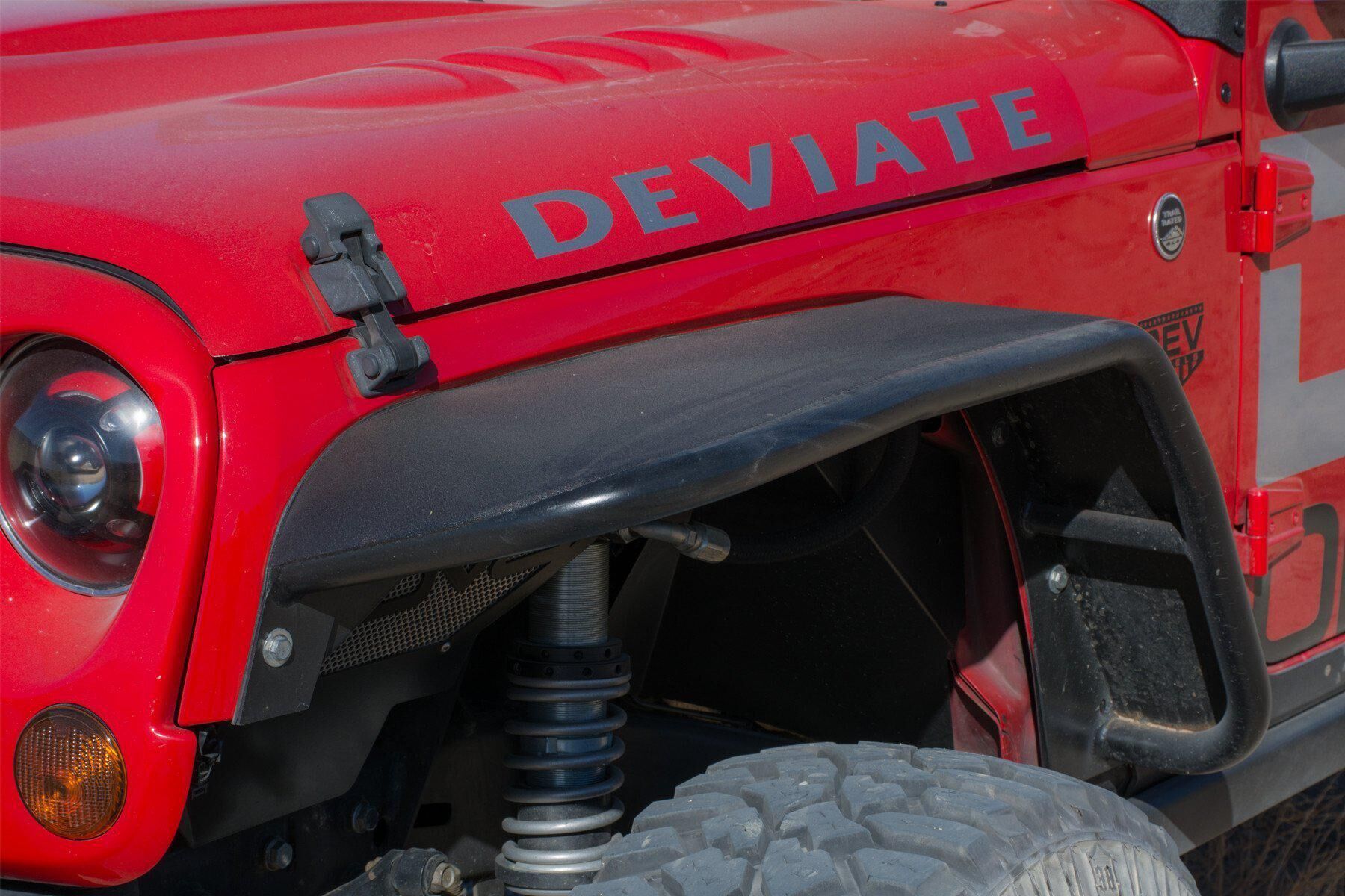 2007-2018 Jeep Wrangler JK Wide Fender Flares Front & Rear by DV8 Off-Road