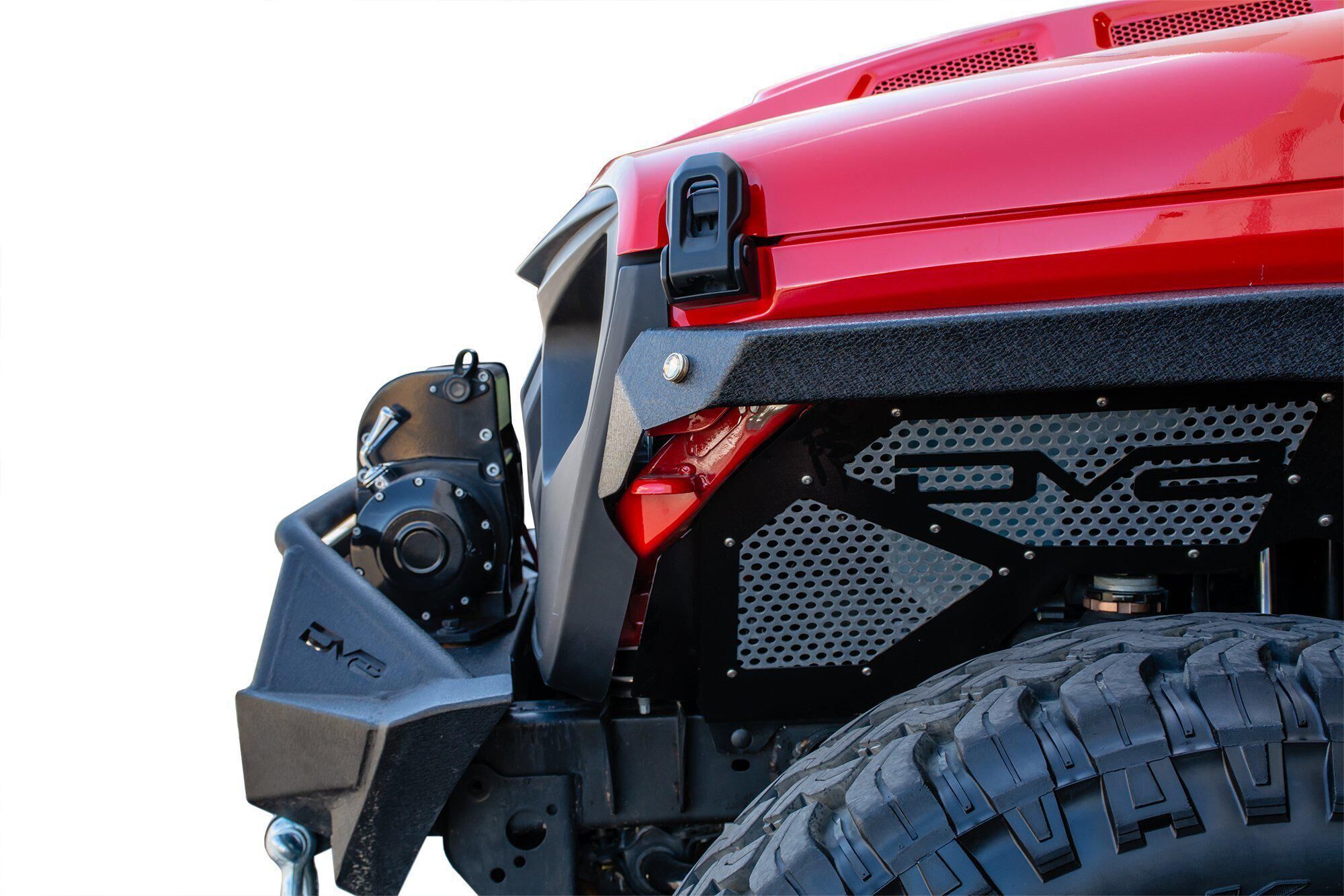 2018-2022 Jeep Wrangler JL & 2020-2022 JT Replacement Grille Black by DV8 Off-Road