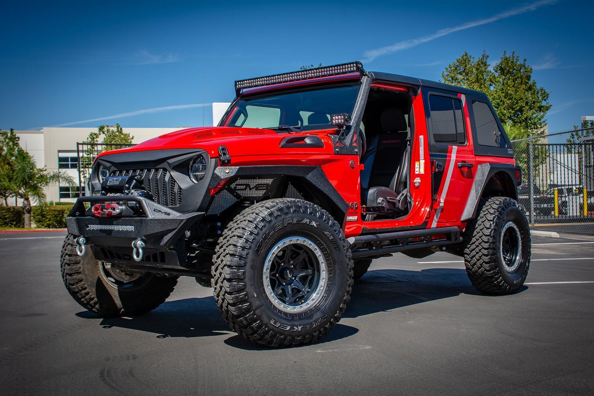 2018-2022 Jeep Wrangler JL & 2020-2022 JT Replacement Grille Black by DV8 Off-Road