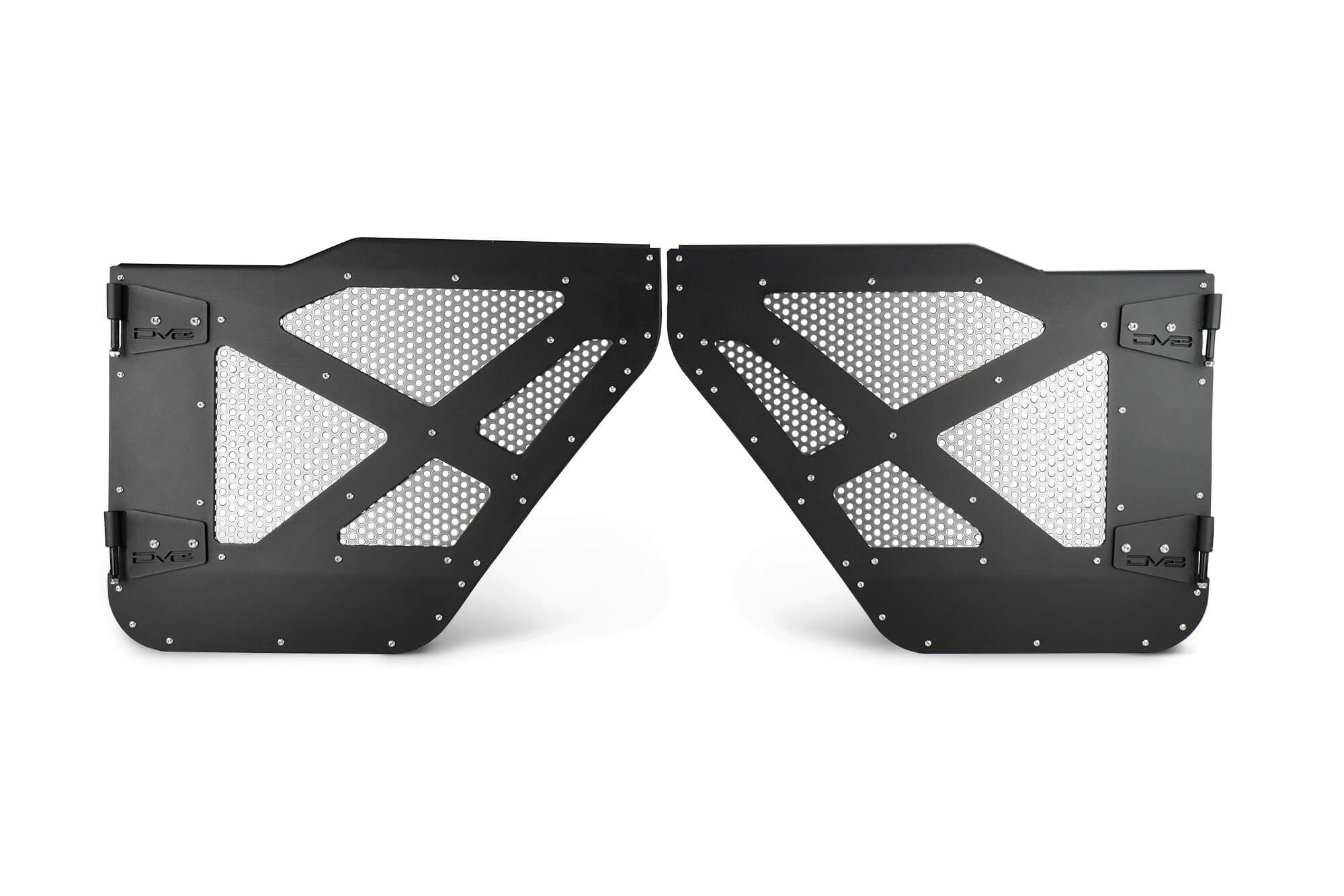 2018-2022 Jeep Wrangler JL & 2020-2022 JT Half-Doors With Aluminum Mesh by DV8 Off-Road